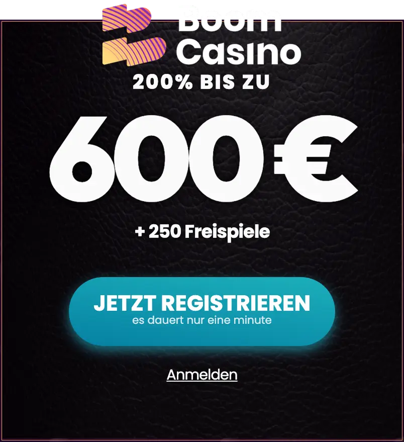 Boom Casino Freispiele und Willkommensbonus