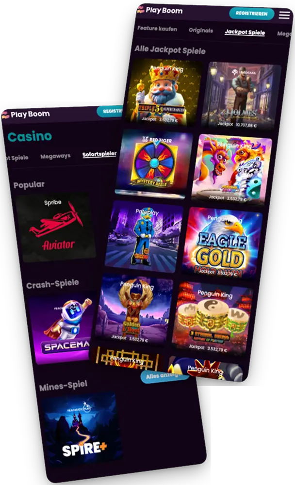 BoomCasino sofortspiele und jackpot slots